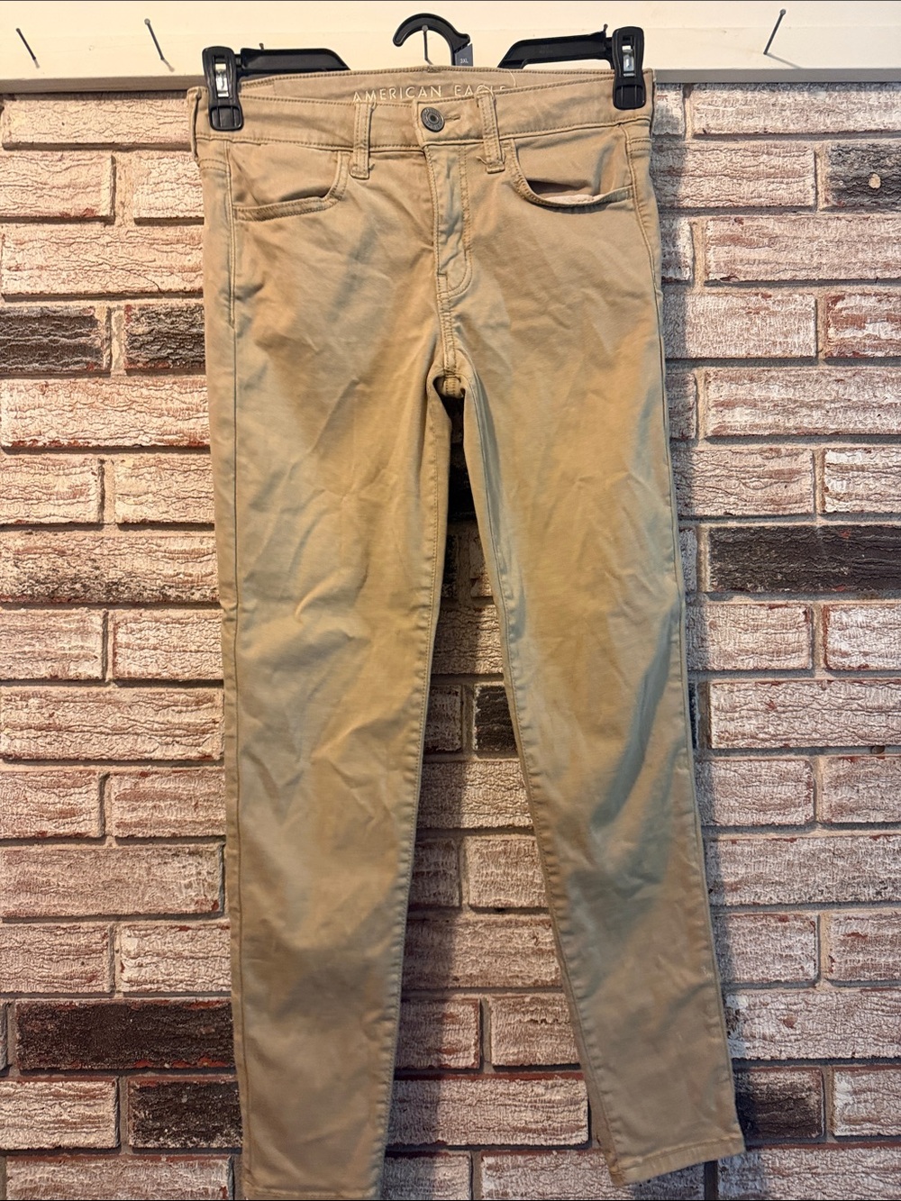American Eagle Super Stretch Khaki Pants - Tan